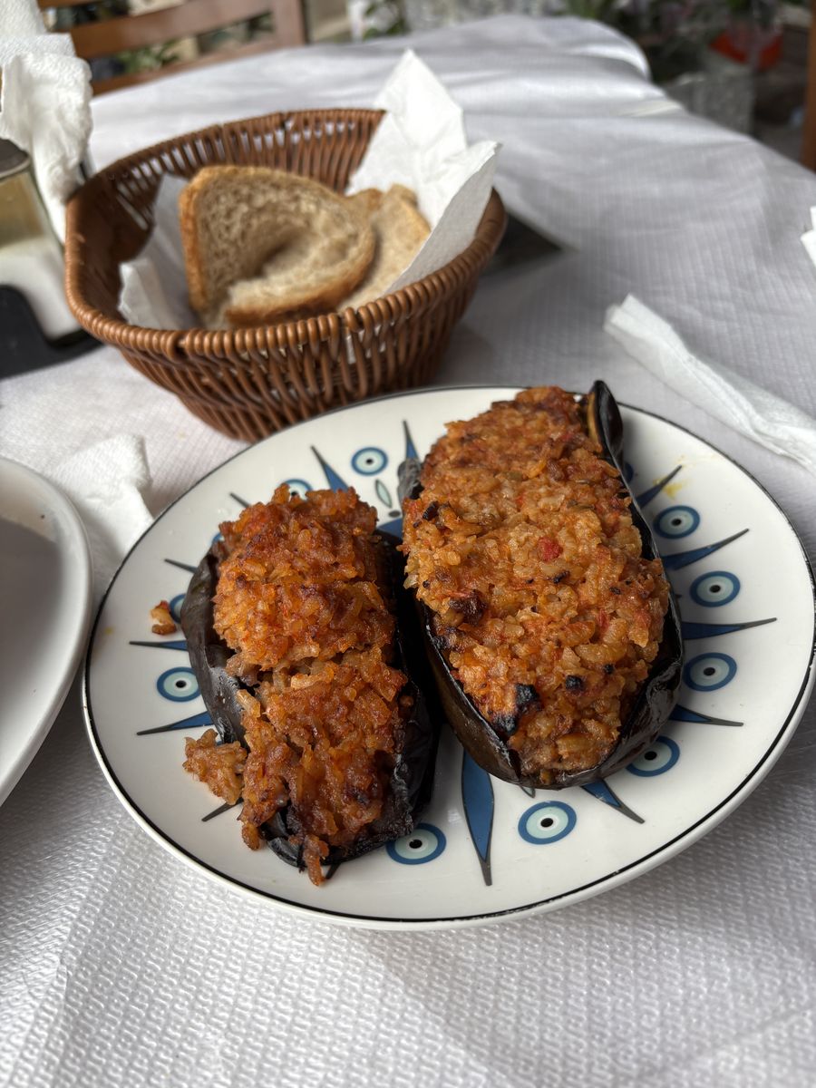 ナスの肉詰め